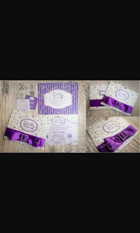 Invitaciones color morado - 4