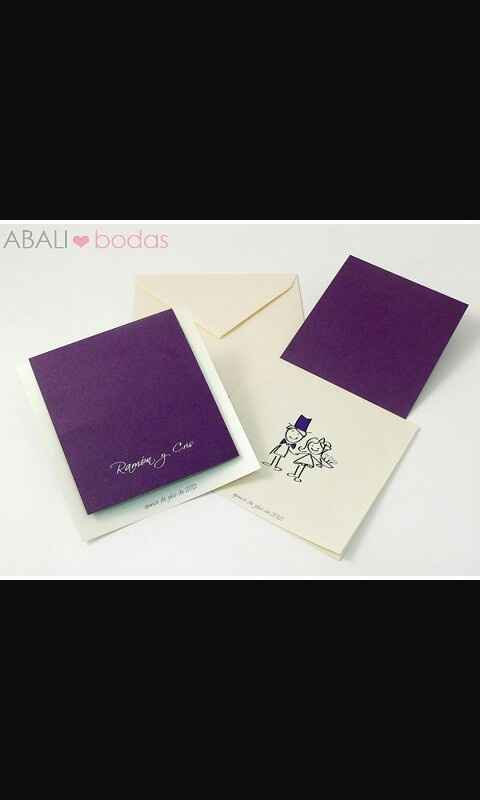 Invitaciones color morado - 5