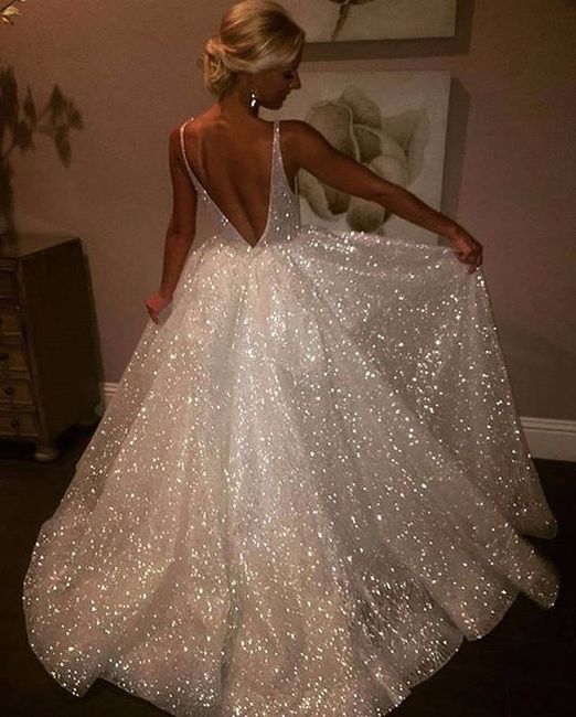 Vestido de novia brillante: ¿Te lo pondrías? 1