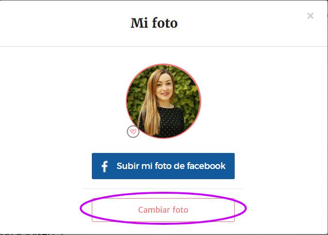 ¿Cómo cambiar la foto del perfil? 3