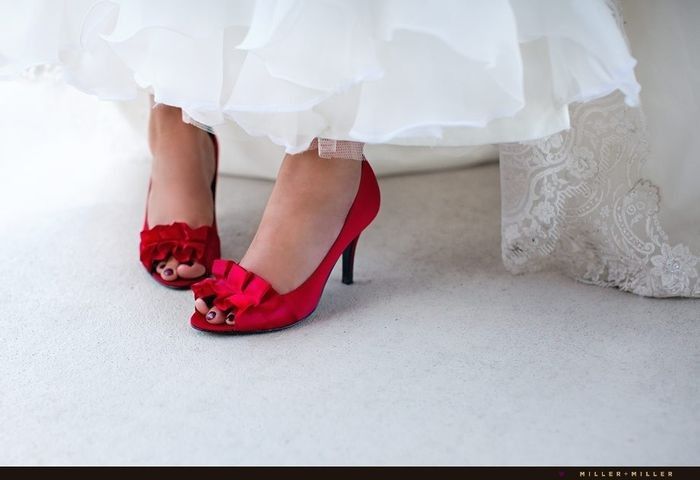 4 Zapatos de novia color rojo 👠 2