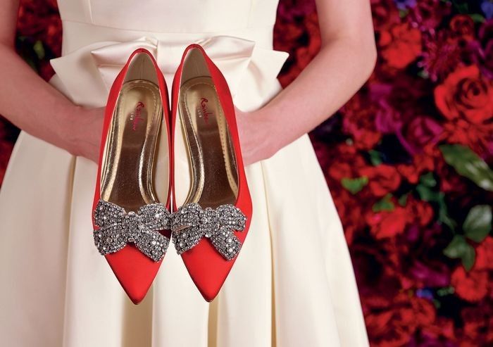 4 Zapatos de novia color rojo 👠 4