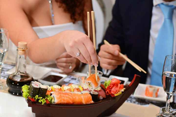 ¿Te atreves a ofrecer sushi en tu matrimonio?  🍣 1