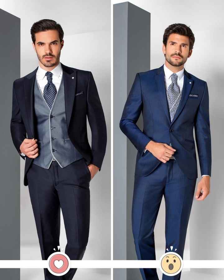 Traje de novio: ¿Negro o azul? - 1