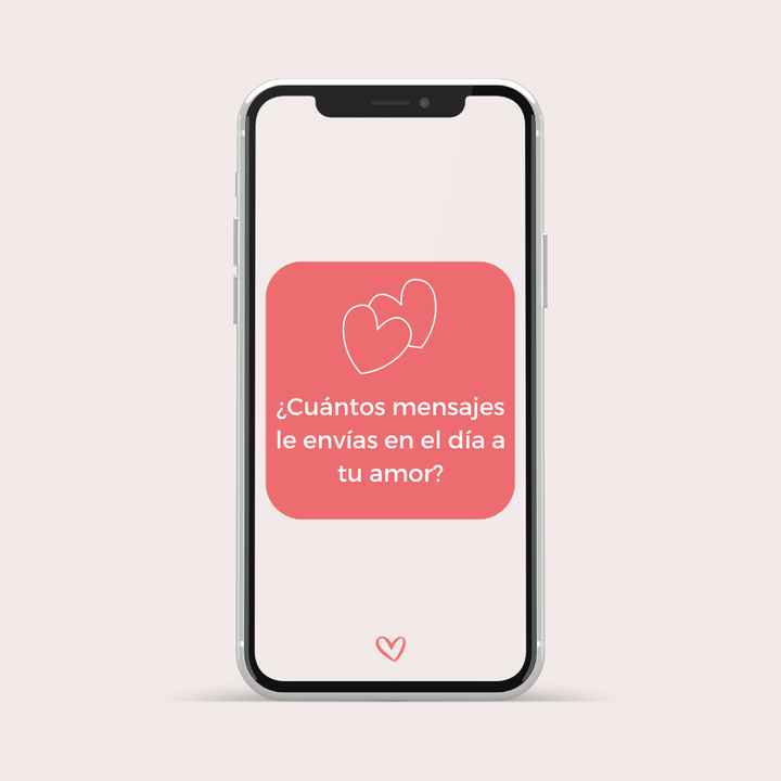 ¿Cuántos mensajes le envías en el día a tu amor? - 1