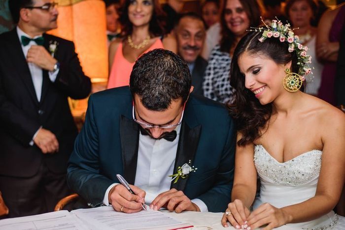 ¿Vas a ensayar tu firma para el acta de matrimonio? 1