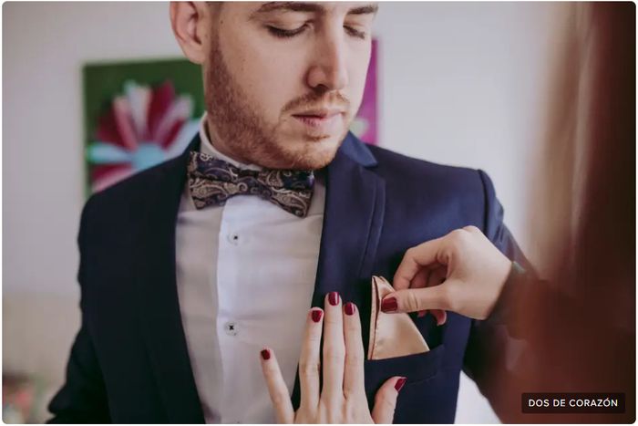 5 estilos de pañuelo para la chaqueta del novio 🤵‍♂️ 5