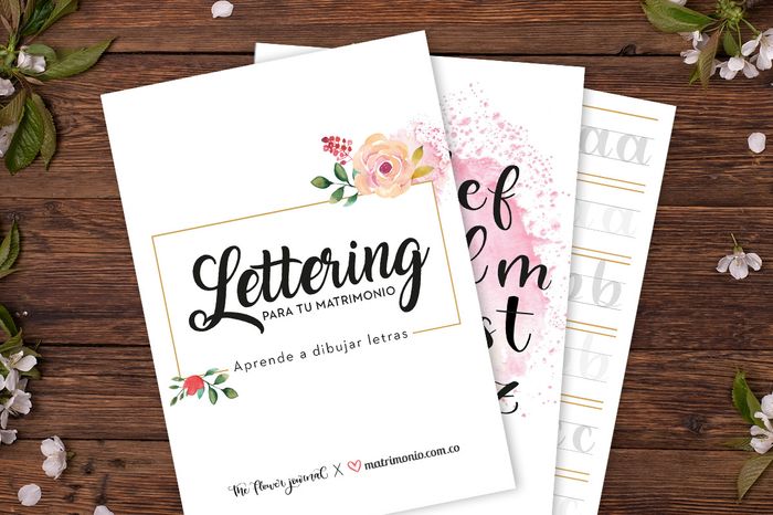 Te regalamos un manual de LETTERING para tu matrimonio: ¡Participa aquí! 📝 1