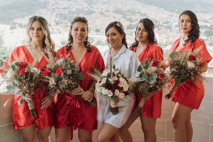 ¿Tus damas de honor llevarán ramo? 1