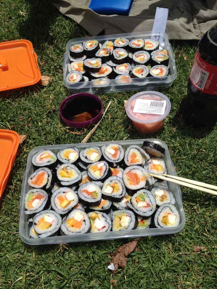 Los platos de sushi