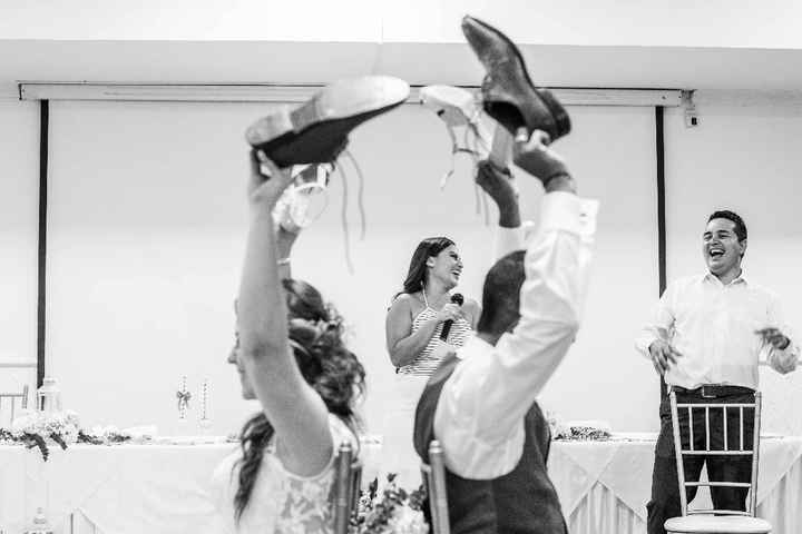 Juego de zapatos en nuestra boda!