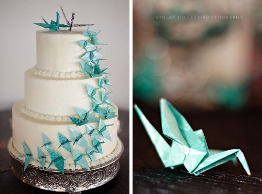 Decoración con origami para la boda 12