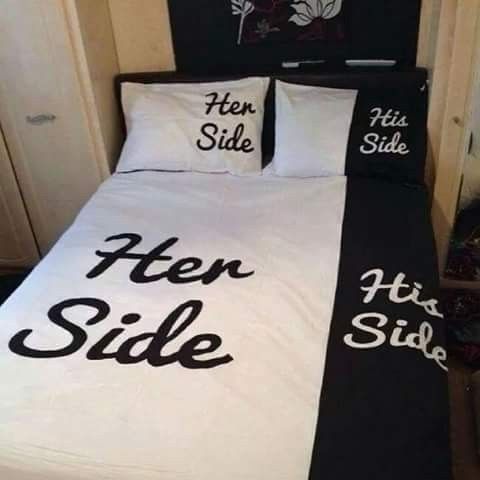 her side/ his side