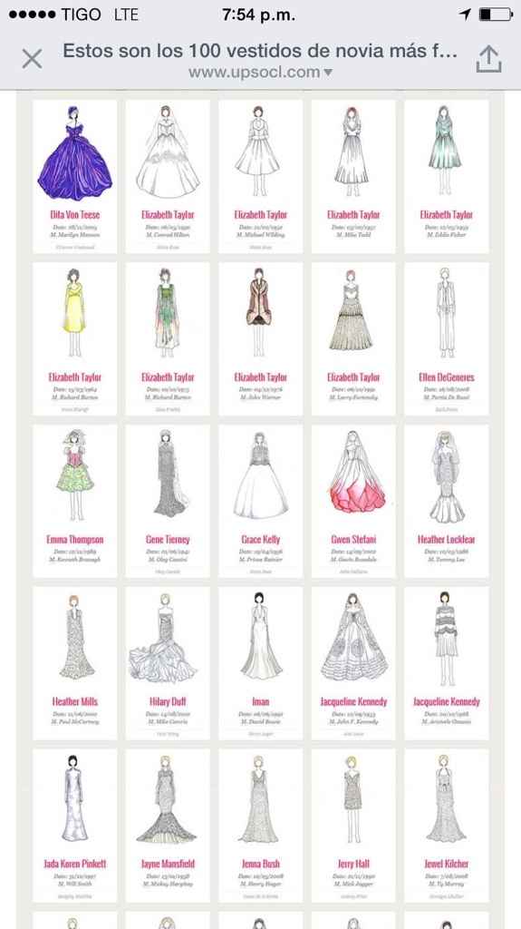 Los 100 vestidos de novia más famosos de la historia - 2