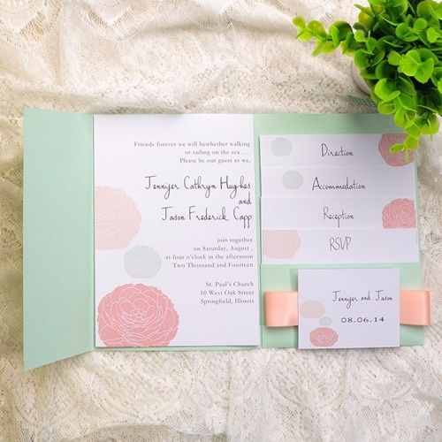 Decoración de boda rosa y verde menta - Boda elegante y alegre 8