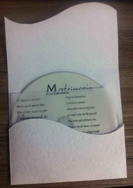 Sobre y Mapa con CD Matrimonio
