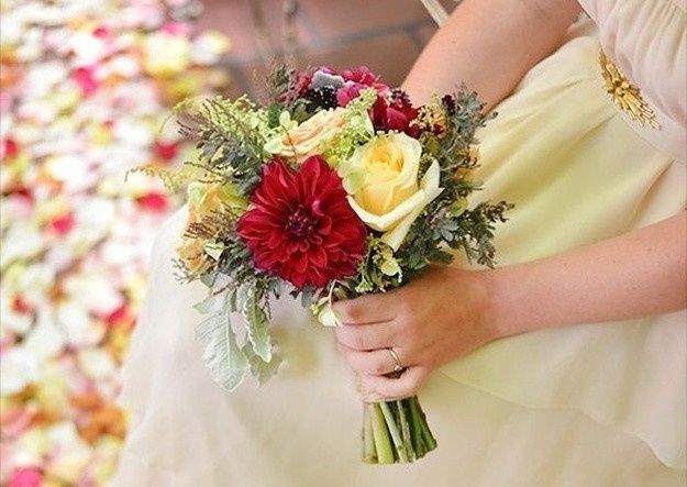 mini bouquet de novia combinado 