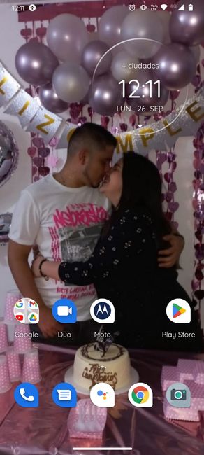 ¿Tu fondo de pantalla es una foto de los dos? 5