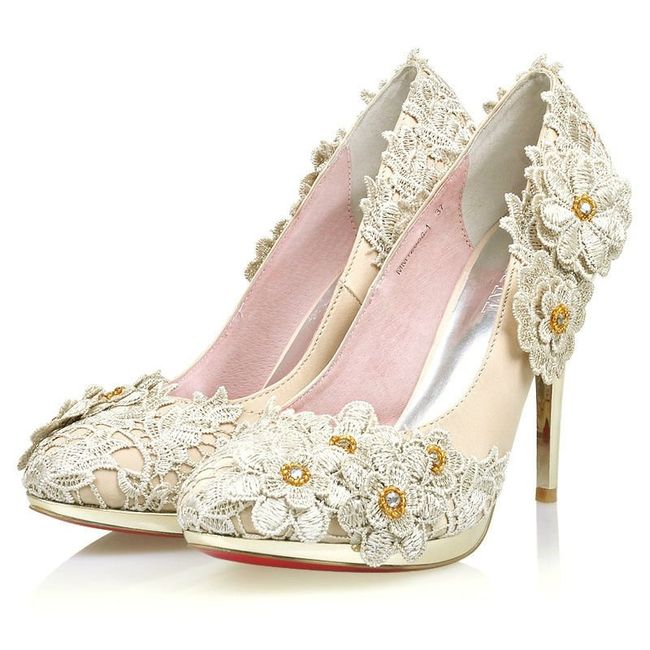 Zapatos de novia color champagne 8