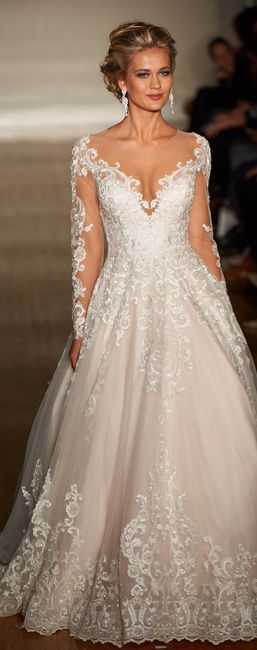 Long slevees wedding dresses 1