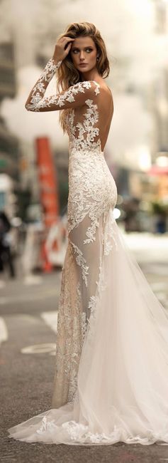 Long slevees wedding dresses 5