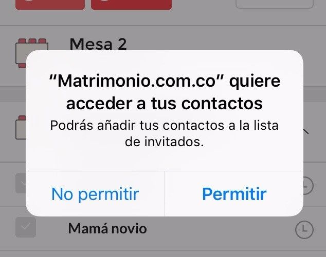 Cómo agregar mi lista de invitados a la app