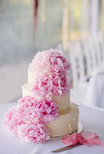 Tortas de casamiento decoradas con flores 11