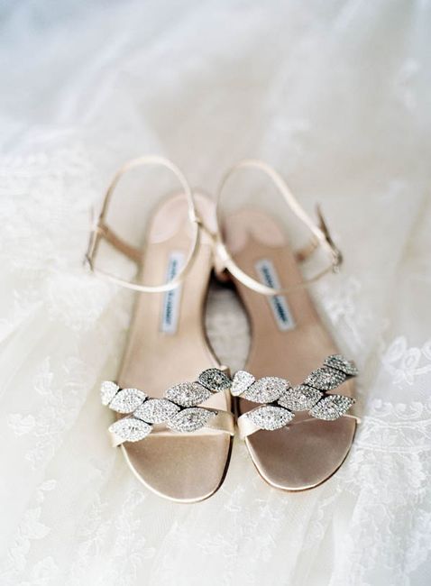Sandalias bajitas para novias
