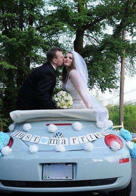 10 decoraciones para el carro de los recién casados