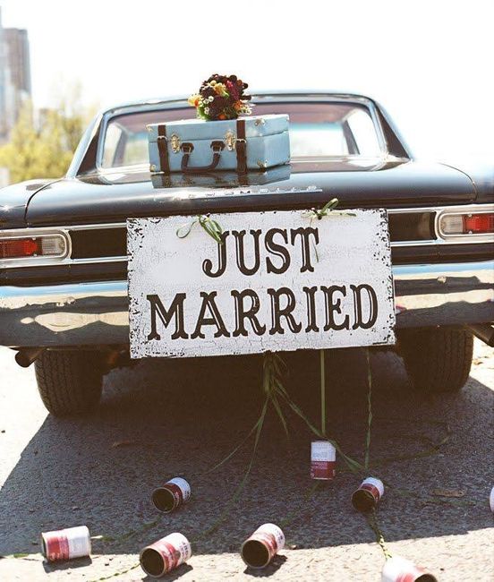 10 decoraciones para el carro de los recién casados