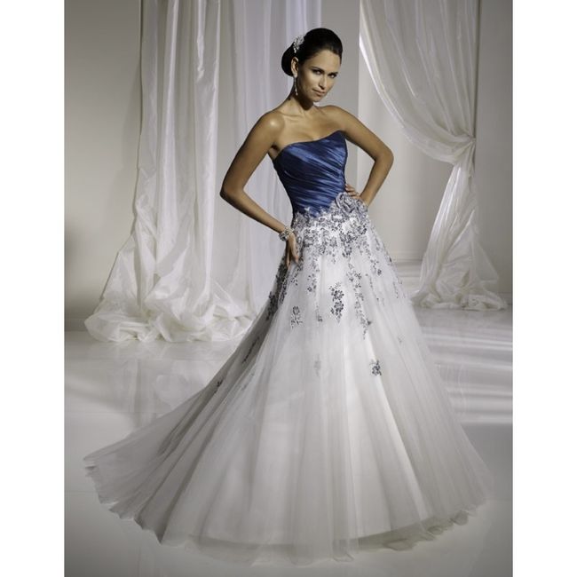 Vestidos de novia azul