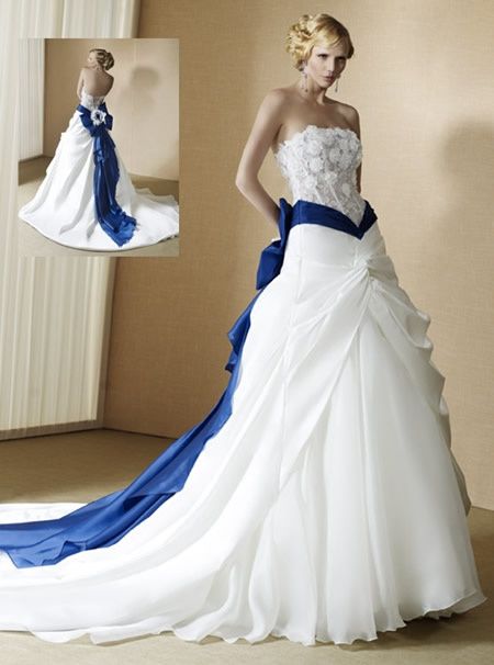 Vestidos de novia azul