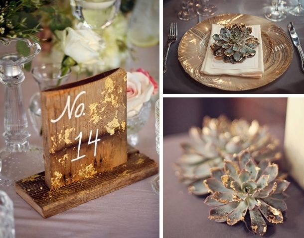 10 ideas para un matrimonio en color dorado