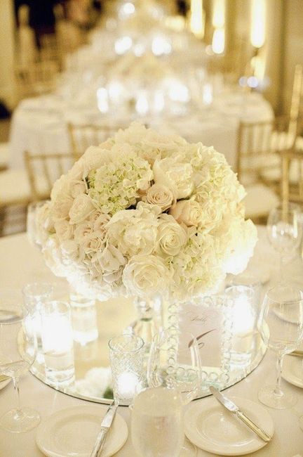 Ideas para centros de mesa con flores blancas 4