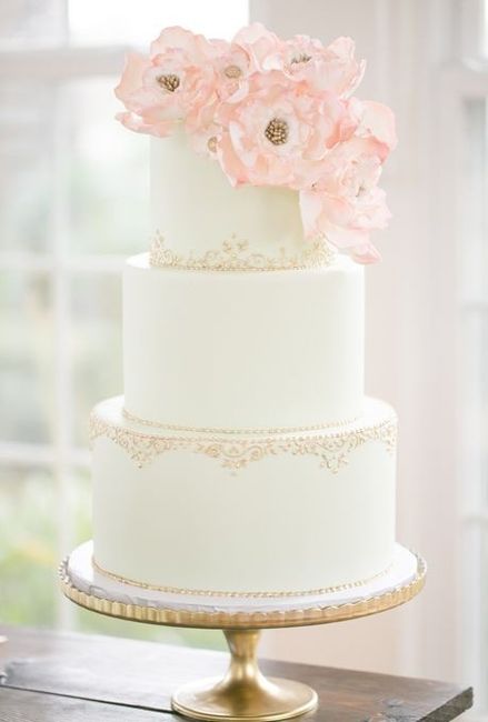 Pasteles con flores de azúcar