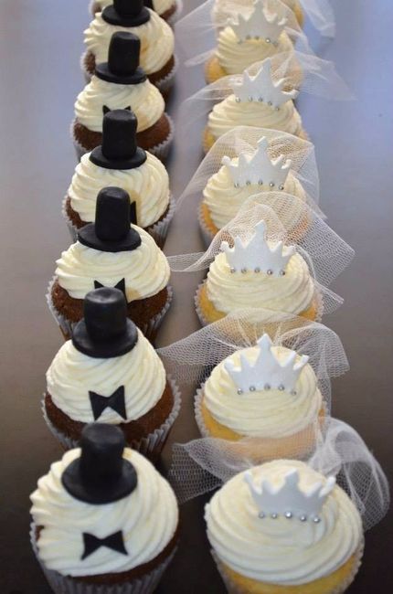 Torta de matrimonio o cupcakes en tu mesa de dulces? 2