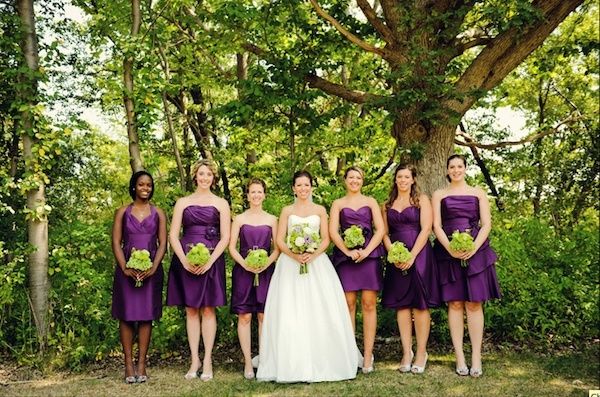 Paleta de colores: Matrimonio en morado y verde