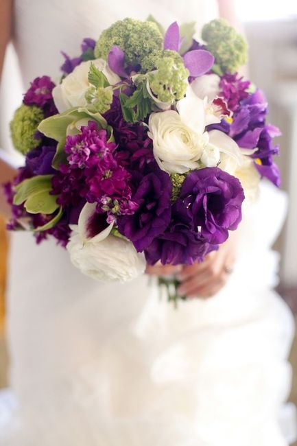 Paleta de colores: Matrimonio en morado y verde