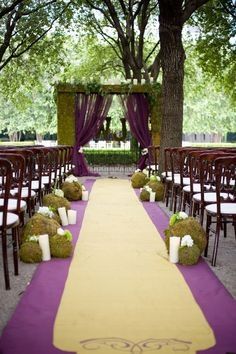 Paleta de colores: Matrimonio en morado y verde