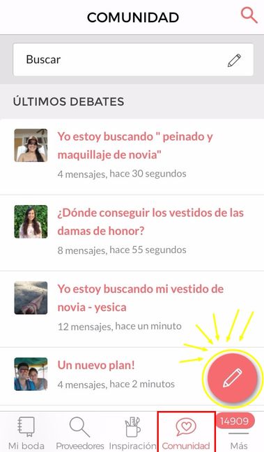 Cómo crear debates en la Comunidad