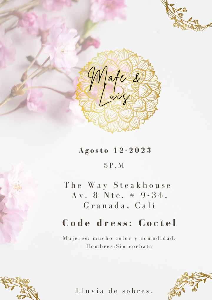 ¿Qué color eliges para tus invitaciones? - 1