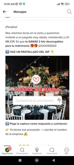 ¡COMPARTE tu proveedor con un pantallazo y GANA 2 KITS para tu matrimonio!🎁 19