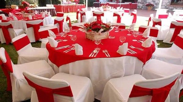 Color rojo para tu boda Parte 3 la Decoración de mesas 2