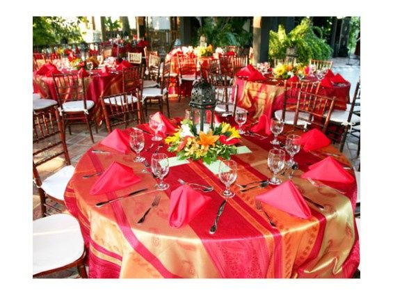 Color rojo para tu boda Parte 3 la Decoración de mesas 5