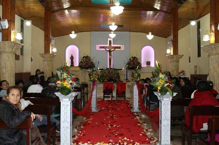 ¿Cómo será la decoración del camino al altar? - 1