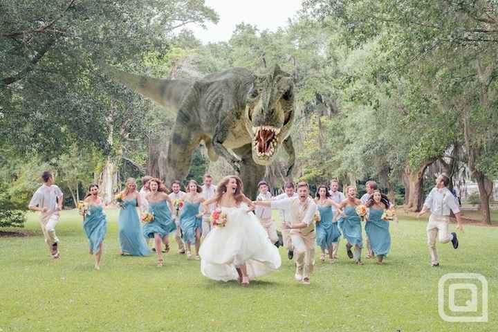 Fotos chistosas de matrimonios en parques de atracciones