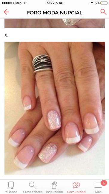8 tipos de manicure en color blanco - 1