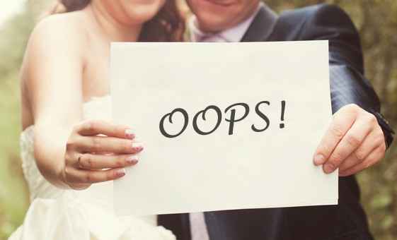 Lo que puede salir mal en tu boda