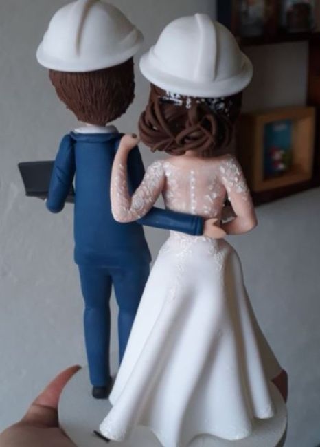 Con ustedes, nuestras figuras de pastel de bodas!! 👰🤵🙌❤ 2