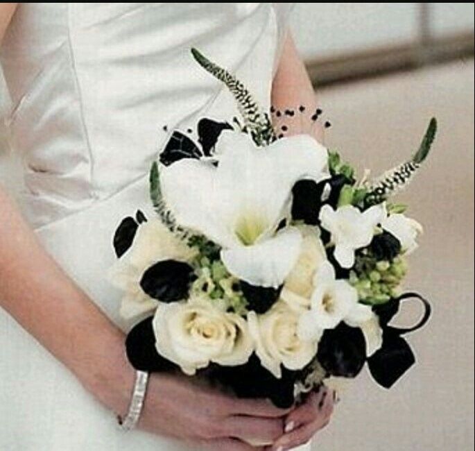 Bouquet de novia en color negro. - 4